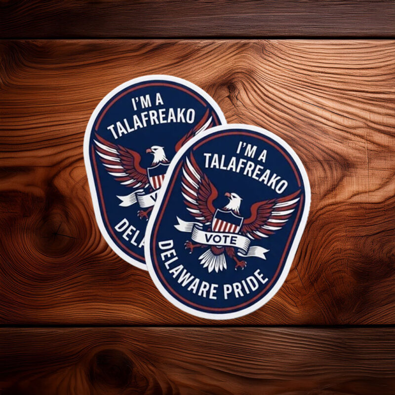 Talafreako Sticker Delaware Pride Eagle Vinyl Decal