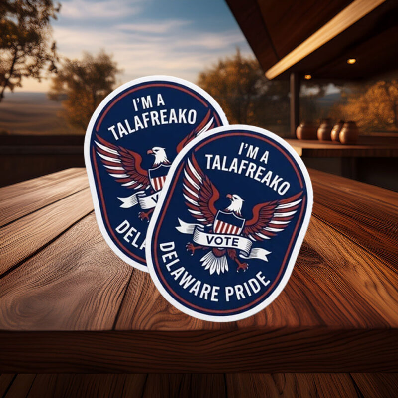 Talafreako Sticker Delaware Pride Eagle Vinyl Decal