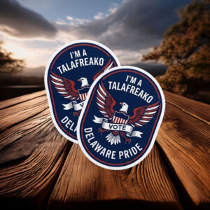 Talafreako Sticker Delaware Pride Eagle Vinyl Decal
