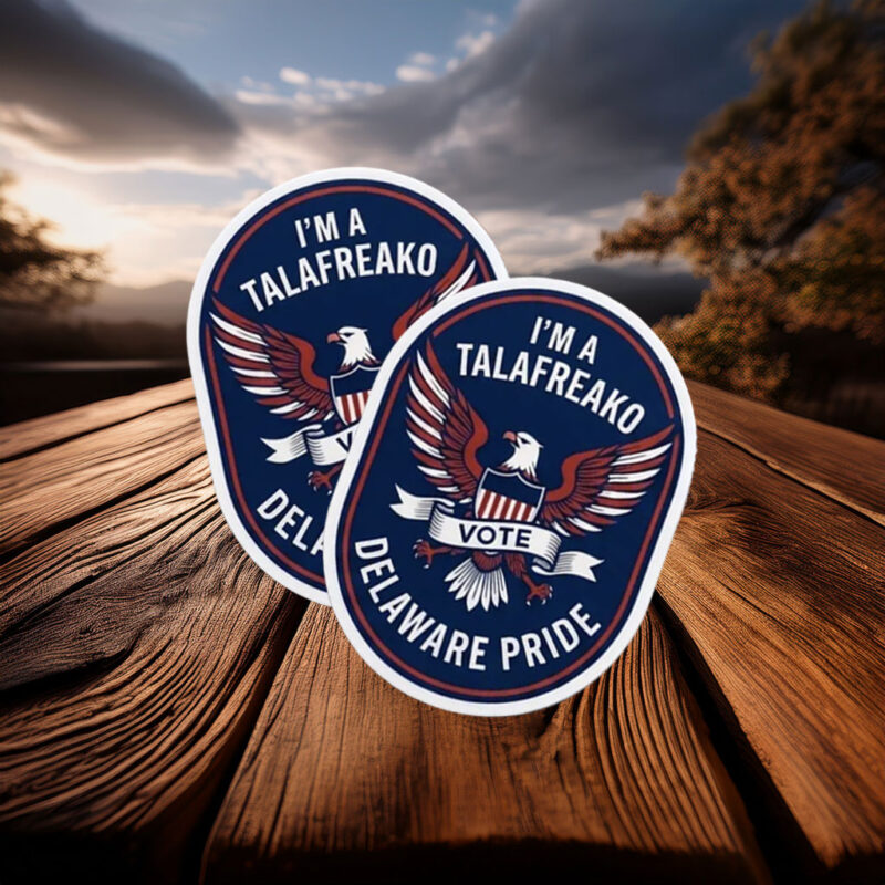 Talafreako Sticker Delaware Pride Eagle Vinyl Decal