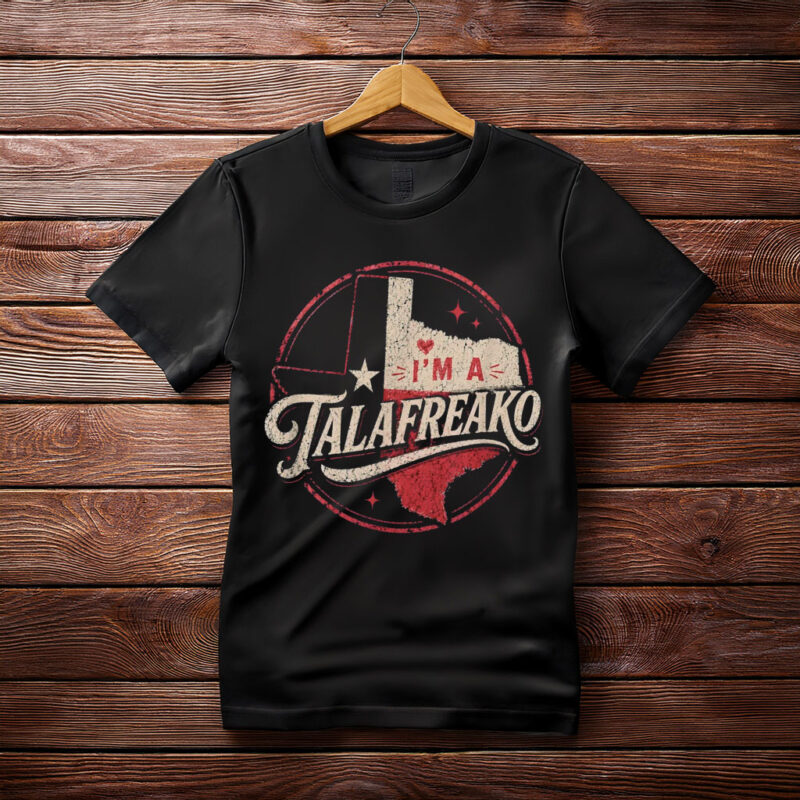 Talafreako Texas Born and Raised – Retro Crest Unisex Graphic Tee