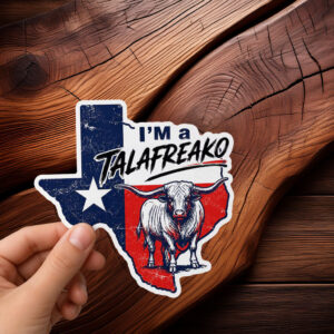 Talafreako Texas Sticker – Longhorn Bull Edition