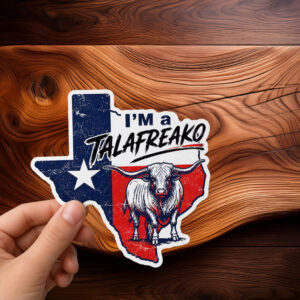 Talafreako Texas Sticker – Longhorn Bull Edition