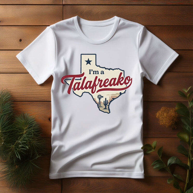 Talarico For Texas Democrat Vintage Script Map Graphic T-Shirt