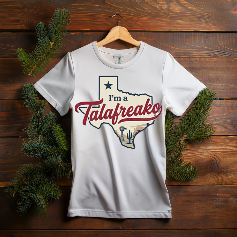 Talarico For Texas Democrat Vintage Script Map Graphic T-Shirt