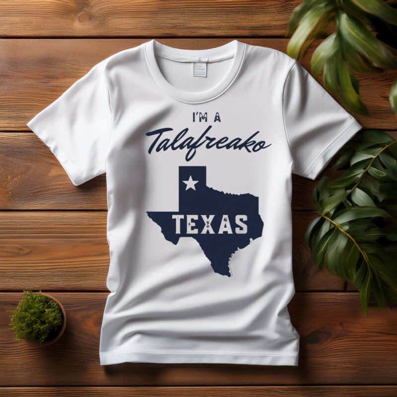 Talarico for Texas Democrat – Elegant Script Map Graphic Shirt