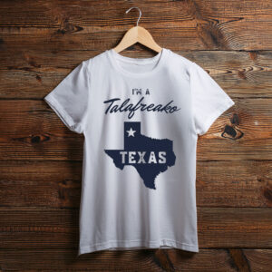 Talarico for Texas Democrat – Elegant Script Map Graphic Shirt