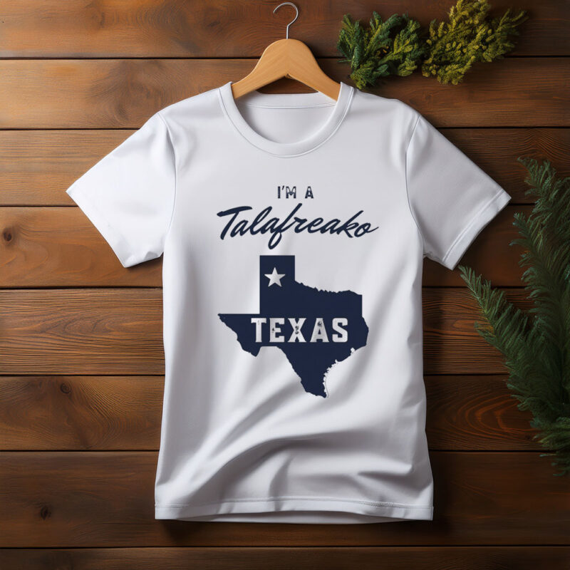 Talarico for Texas Democrat – Elegant Script Map Graphic Shirt