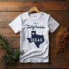 Talarico for Texas Democrat – Elegant Script Map Graphic Shirt
