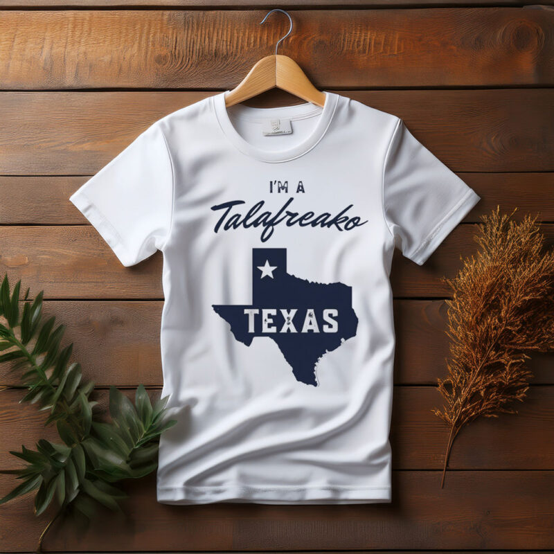 Talarico for Texas Democrat – Elegant Script Map Graphic Shirt