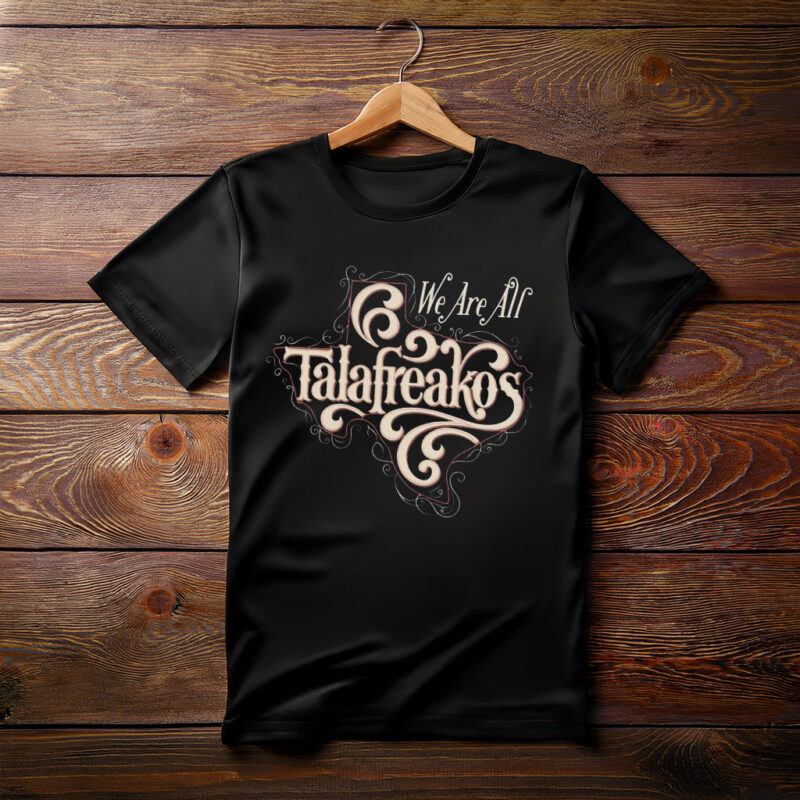 Talarico for Texas Democrat – Vintage Script Map Graphic T-Shirt