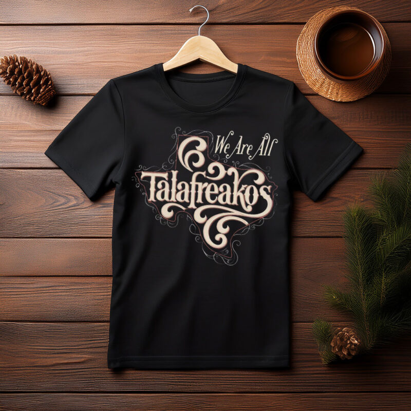 Talarico for Texas Democrat – Vintage Script Map Graphic T-Shirt