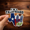 Texas Map Bluebonnet Floral Decal – 2026 Campaign Distressed Design Talafreako Sticker