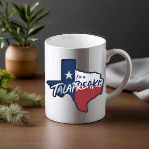 Texas Map Mug I’m A Talafreako Mug Modern Texas Pride Supporter Ceramic Coffee Cup