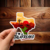 Texas Shape Desert Sunset Decal – Cowboy Windmill Cactus Landscape Talafreako Sticker