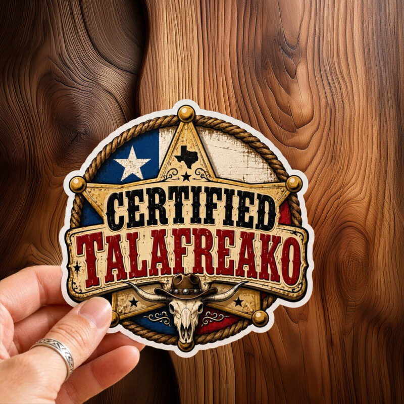 Texas Sheriff Badge Cowboy Vinyl Decal – Talafreako Sticker