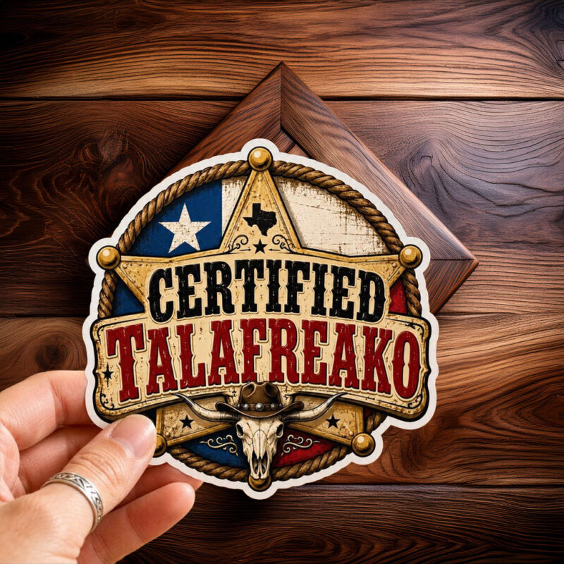 Texas Sheriff Badge Cowboy Vinyl Decal – Talafreako Sticker