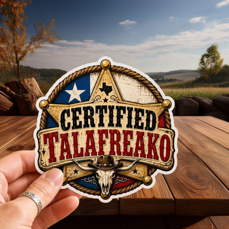 Texas Sheriff Badge Cowboy Vinyl Decal – Talafreako Sticker