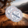The First State Delaware Map Talafreako Sticker