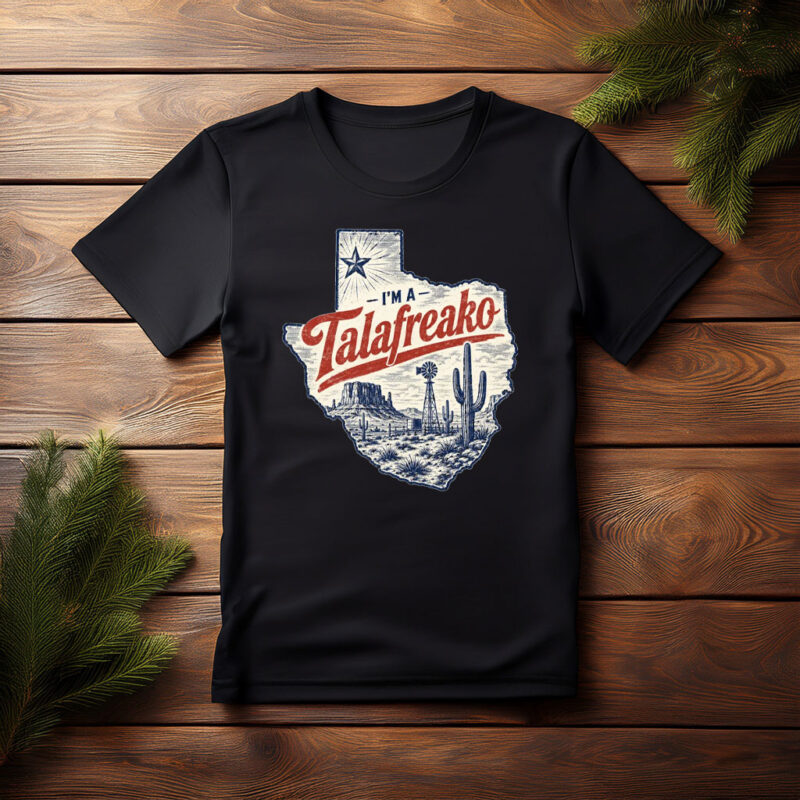 The Lone Star Frontier – Vote Talarico Texas Desert Scene Graphic Tee