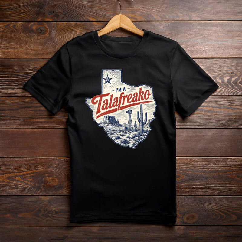 The Lone Star Frontier – Vote Talarico Texas Desert Scene Graphic Tee