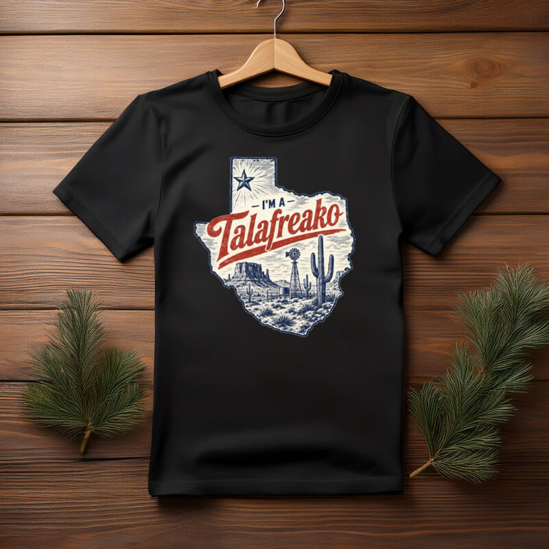 The Lone Star Frontier – Vote Talarico Texas Desert Scene Graphic Tee