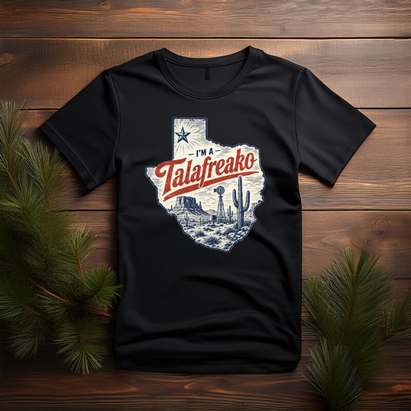 The Lone Star Frontier – Vote Talarico Texas Desert Scene Graphic Tee
