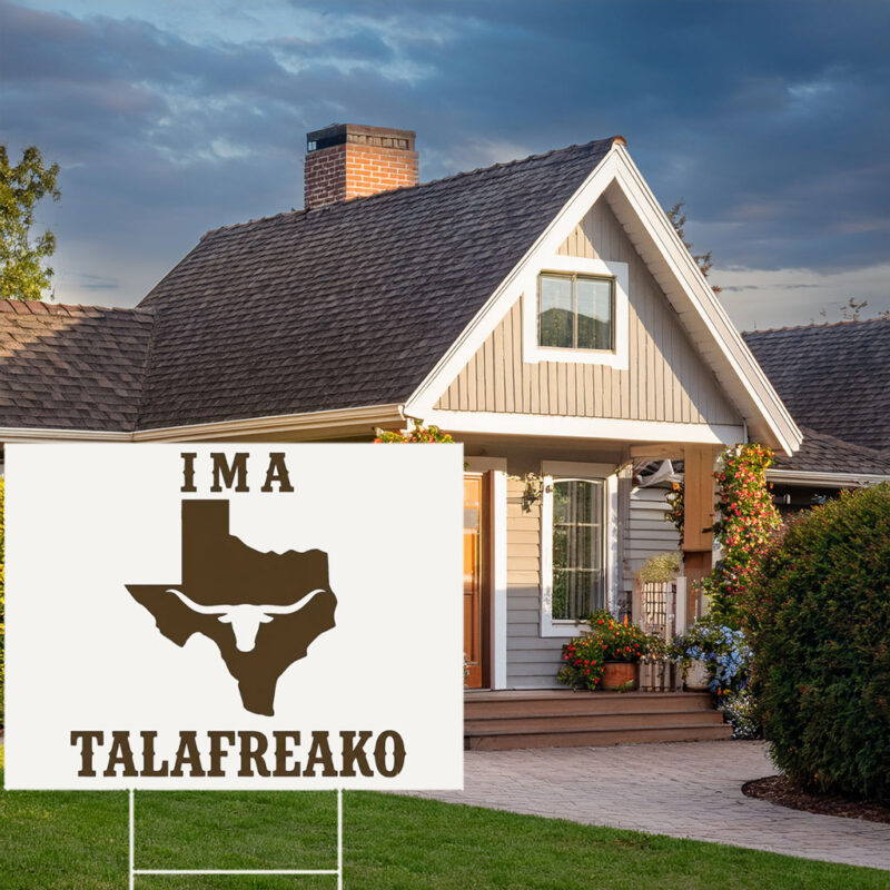 Vintage Texas Longhorn Map Lawn Board – Rustic Silhouette Country Garden Stake Talafreako Yard Sign