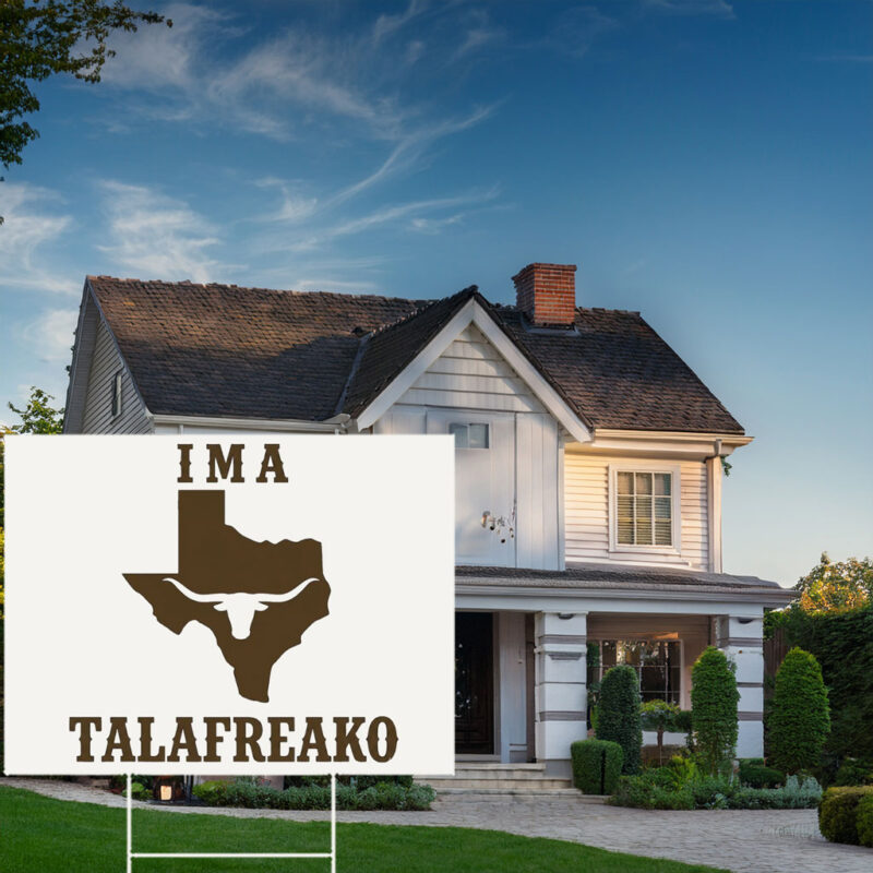 Vintage Texas Longhorn Map Lawn Board – Rustic Silhouette Country Garden Stake Talafreako Yard Sign