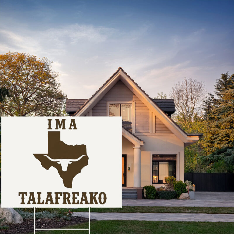 Vintage Texas Longhorn Map Lawn Board – Rustic Silhouette Country Garden Stake Talafreako Yard Sign