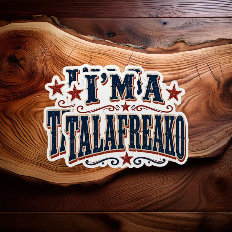 Vintage Western Circus Typography Decal – Talafreako Sticker