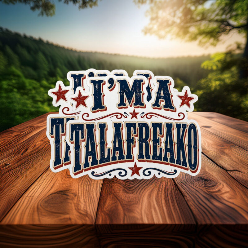 Vintage Western Circus Typography Decal – Talafreako Sticker
