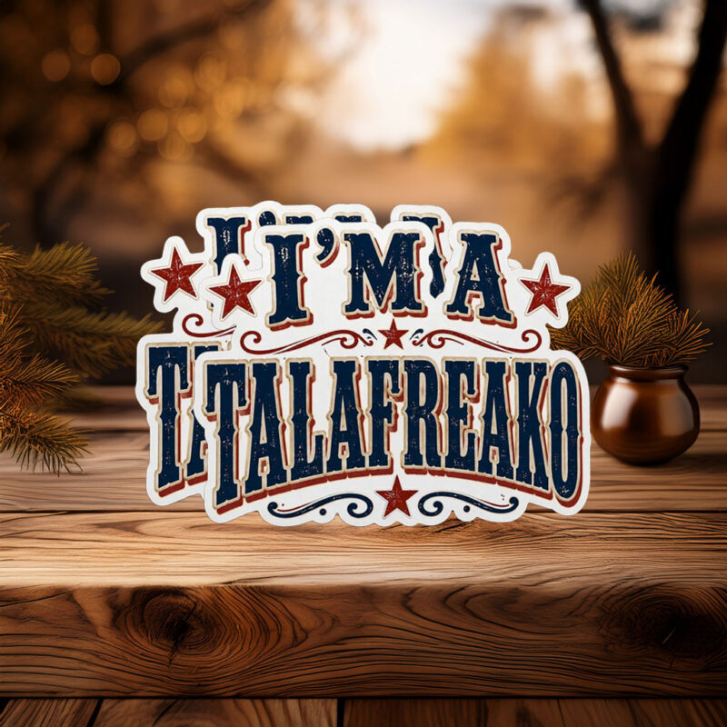 Vintage Western Circus Typography Decal – Talafreako Sticker