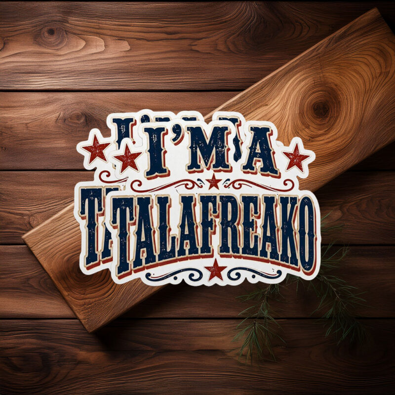 Vintage Western Circus Typography Decal – Talafreako Sticker