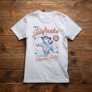 Vote Talarico For Texas Blue Wave Retro Western Cowgirl Graphic Tee