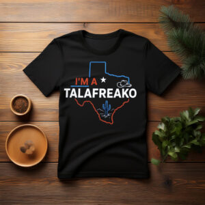 Vote Talarico Texas Democrat Minimalist Western Map Black T-Shirt
