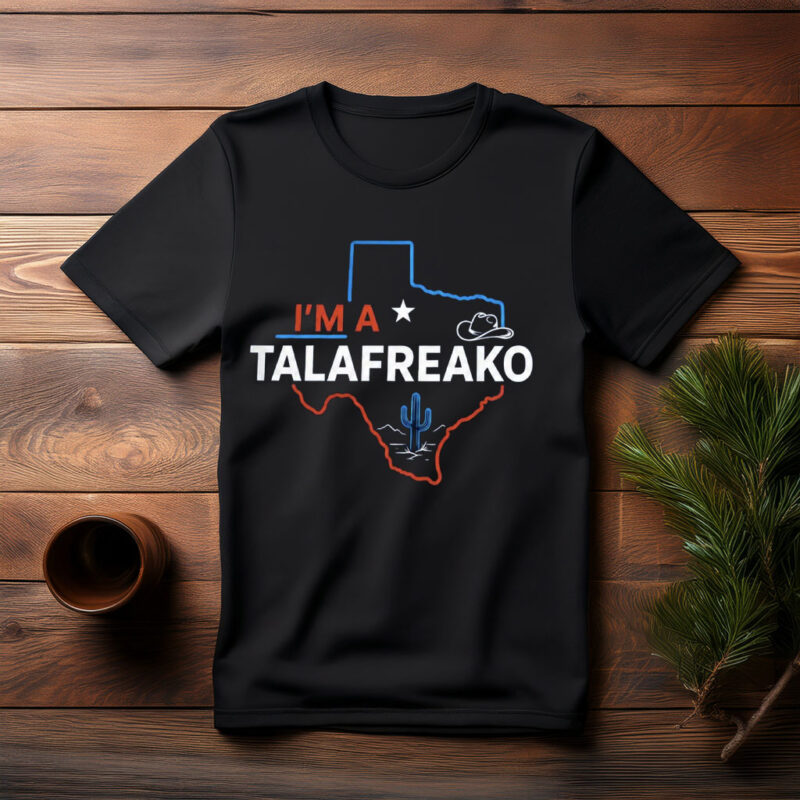 Vote Talarico Texas Democrat Minimalist Western Map Black T-Shirt