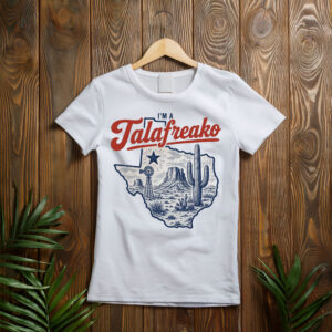 Vote Talarico Texas Democrat Vintage Badlands Map White T-Shirt