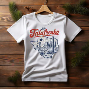 Vote Talarico Texas Democrat Vintage Badlands Map White T-Shirt