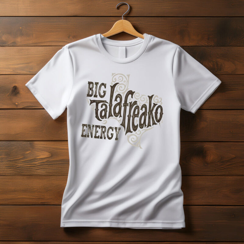 Vote Talarico Texas Democrat – Big Energy Bold Typography T-Shirt