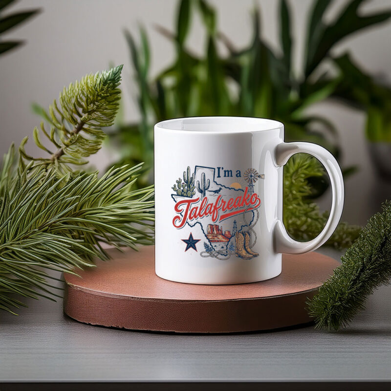 Western Cowboy Boots Mug I’m A Talafreako Mug Rustic Country Style Coffee Cup Texas Inspired Drinkware