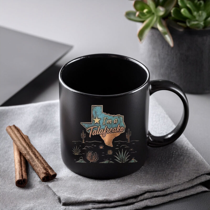 Western Desert Mug I’m A Talafreako Mug Rustic Cowboy Style Supporter Ceramic Coffee Cup