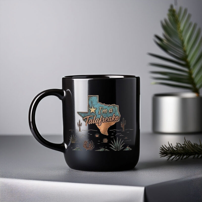 Western Desert Mug I’m A Talafreako Mug Rustic Cowboy Style Supporter Ceramic Coffee Cup