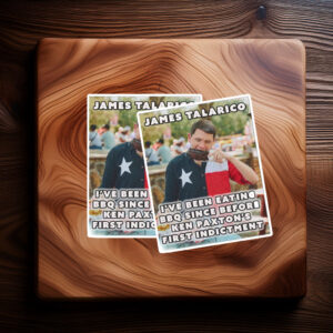 BBQ Fans for James Talarico Sticker – Funny Texas Political Decal