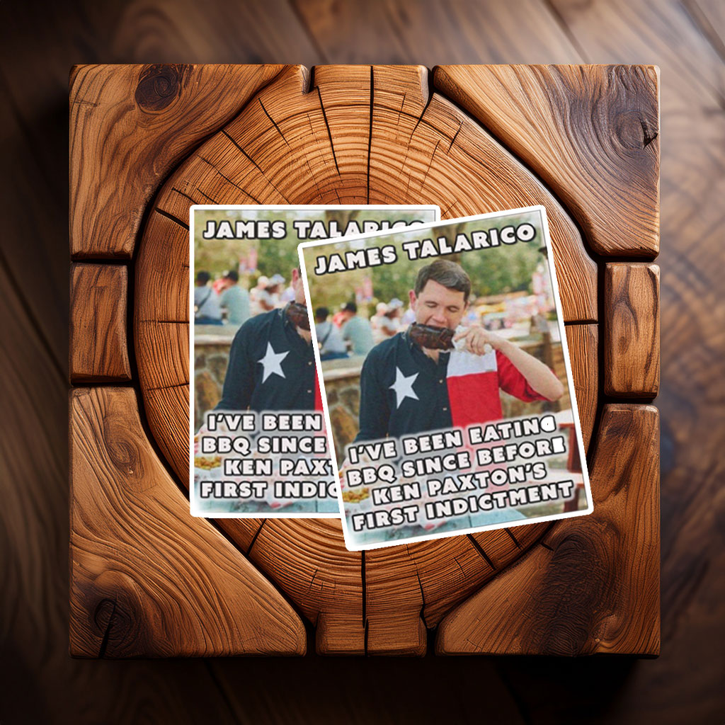 BBQ Fans for James Talarico Sticker – Funny Texas Political Decal