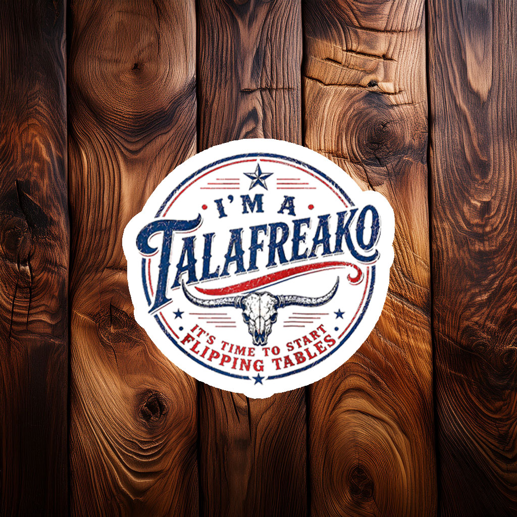 Lone Star Talafreako Sticker – James Talarico 2026 Texas Political Decal