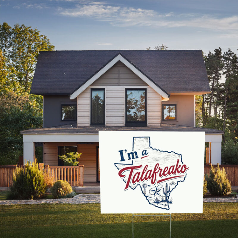 Talafreako Vote Talarico Yard Sign – James Talarico for Texas Campaign Lawn Sign
