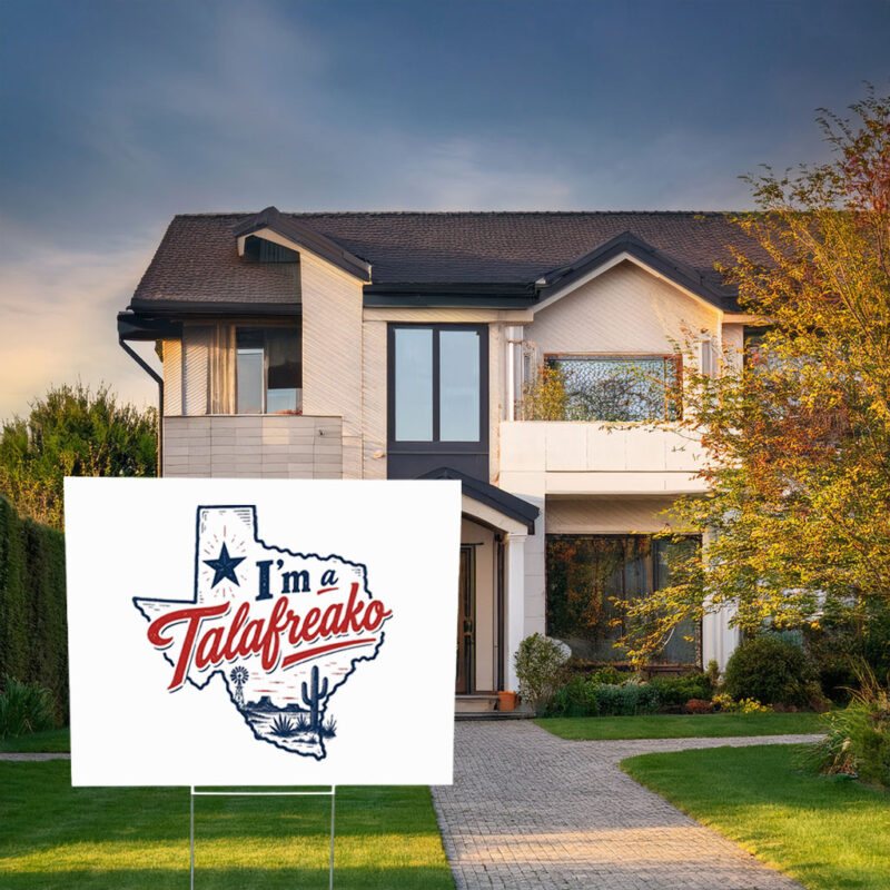 Vote Talarico Texas Yard Sign – Talafreako James Talarico Senate 2026 Campaign Decor